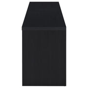 Consola multimedia Rutland para TV de 59 pulgadas con 3 cajones, color negro