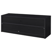 Consola multimedia Rutland para TV de 59 pulgadas con 3 cajones, color negro
