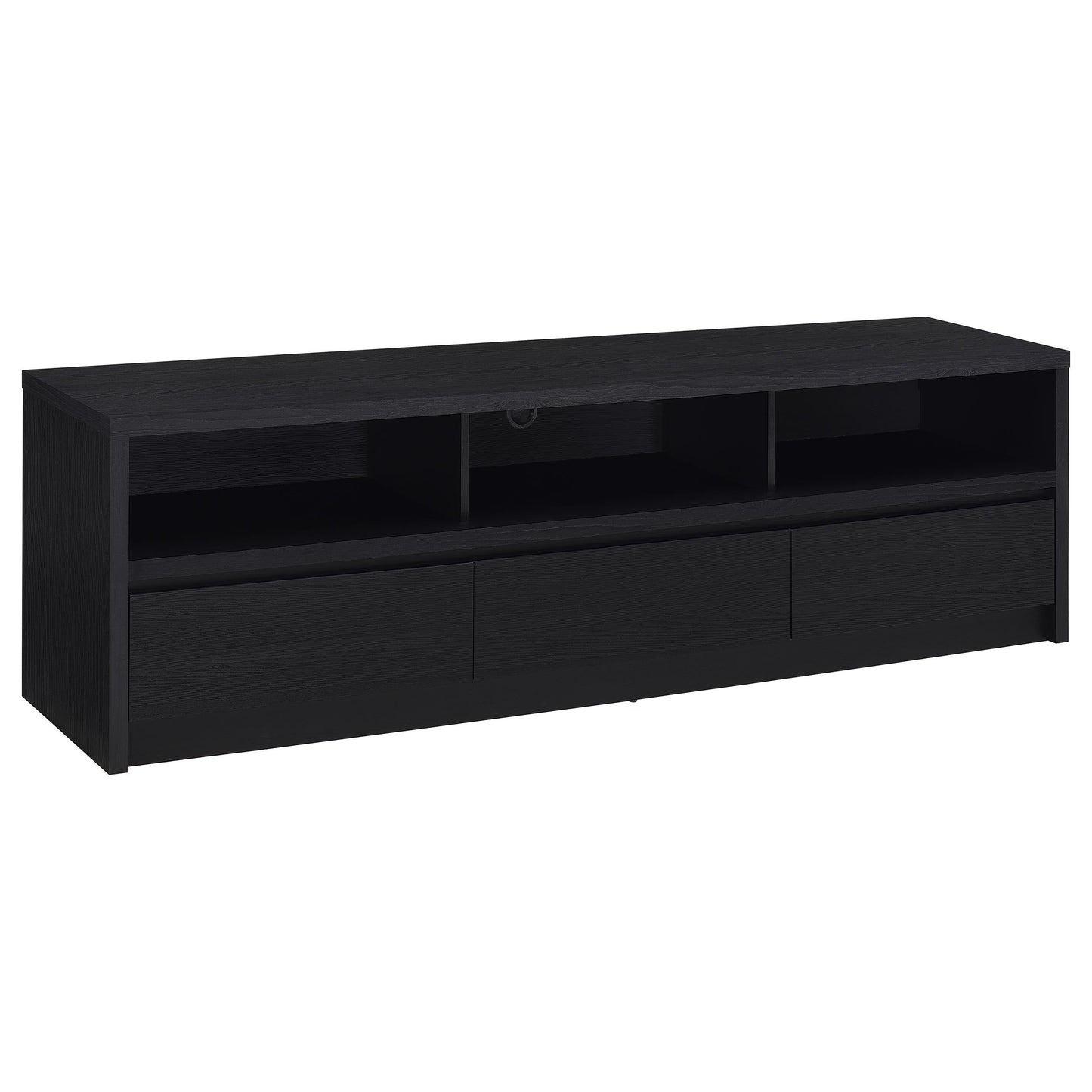 Rutland 59-inch 3-drawer TV Stand Media Console Black