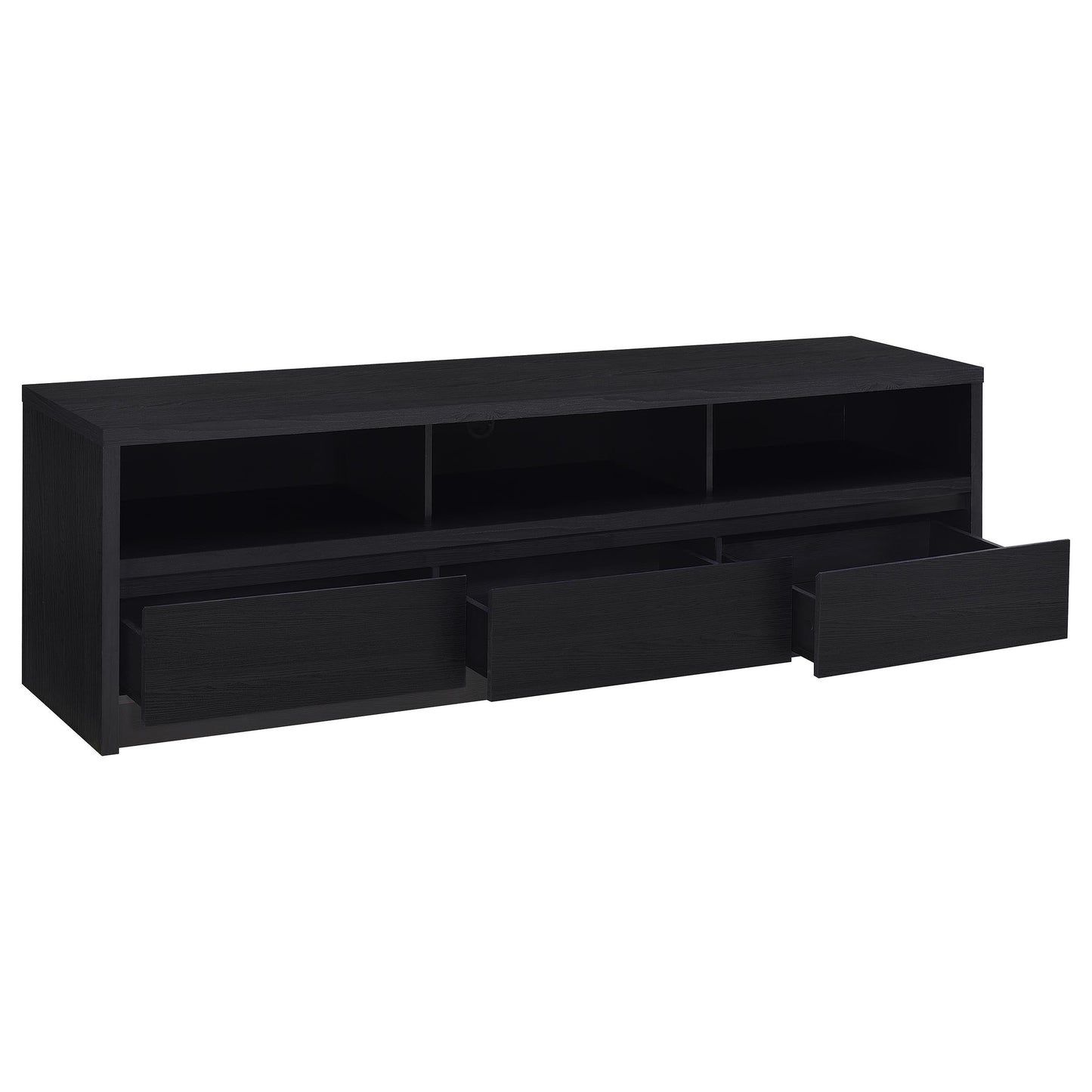 Rutland 59-inch 3-drawer TV Stand Media Console Black
