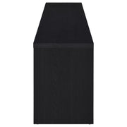 Consola multimedia Rutland para TV de 59 pulgadas con 3 cajones, color negro