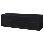 Consola multimedia Rutland para TV de 59 pulgadas con 3 cajones, color negro