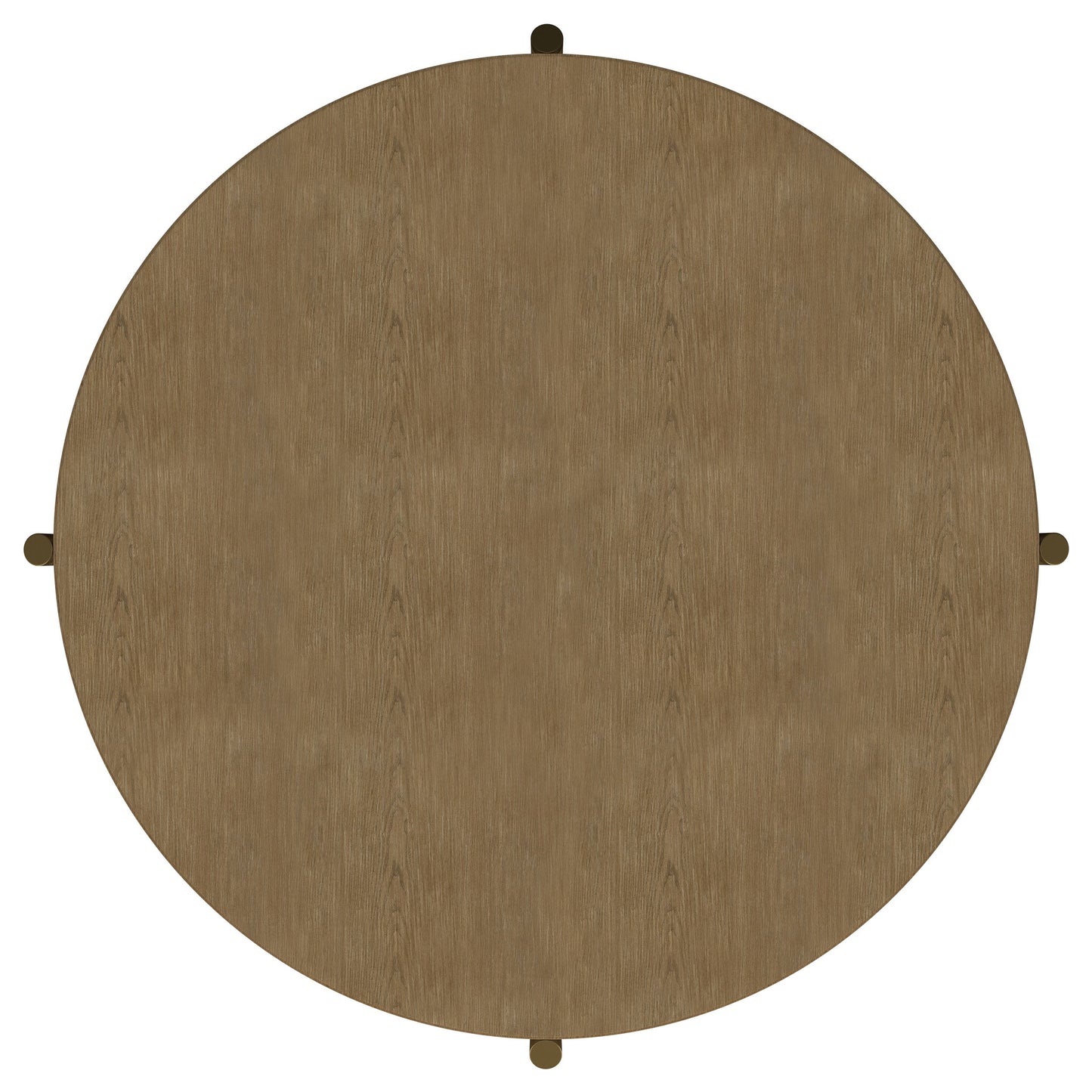 Mesa de centro redonda Arini con estante de almacenamiento