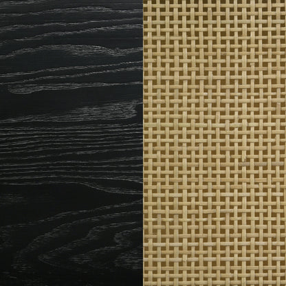 Mesa de centro redonda Arini con estante de almacenamiento