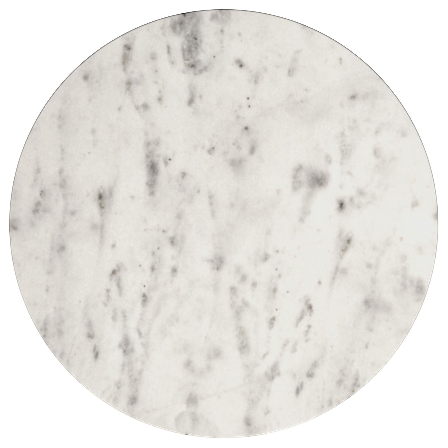 Haven Round Marble Coffee and End Table Set Black