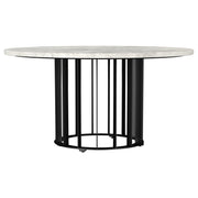 Haven 3-piece Round Marble Coffee and End Table Set Black