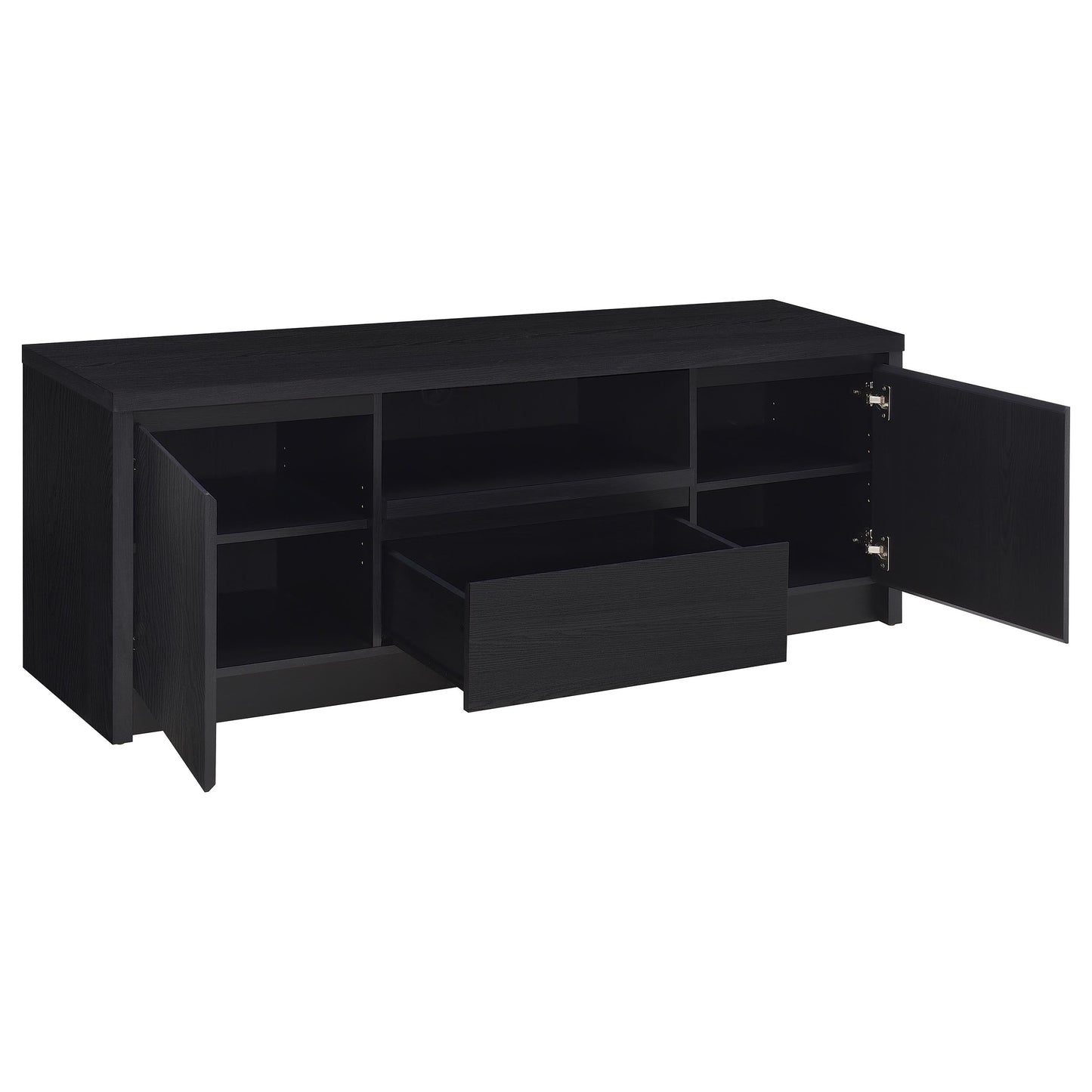 Winfield Entertainment Center 60-inch TV Stand Black