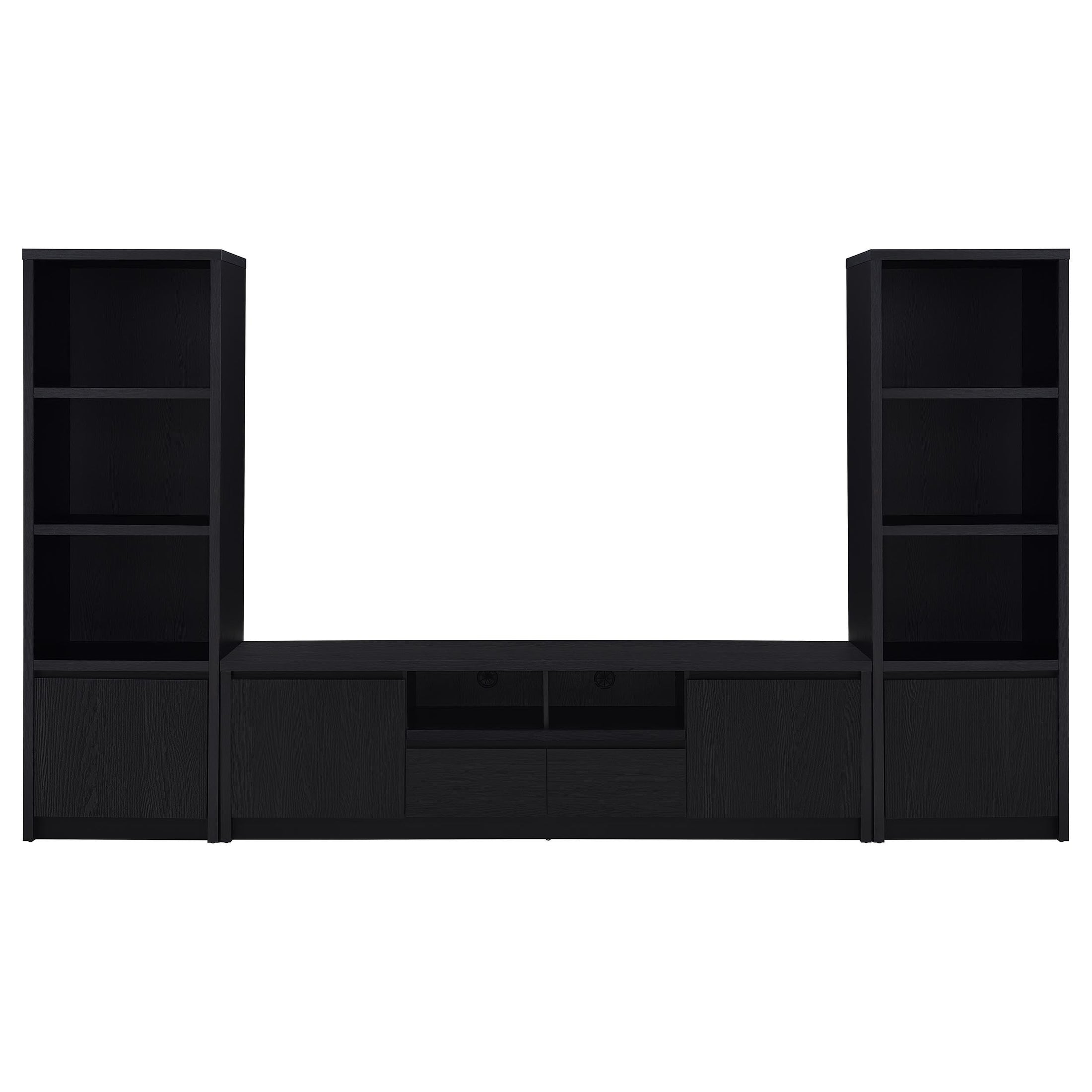 Soporte para TV Winfield Entertainment Center de 78 pulgadas, color negro