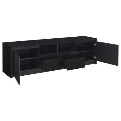 Winfield Entertainment Center 78-inch TV Stand Black