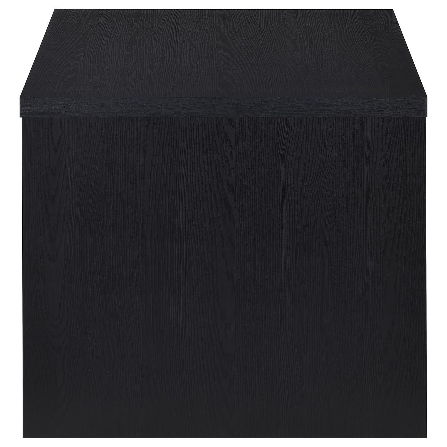 Knapp Engineered Wood Square Side End Table Black