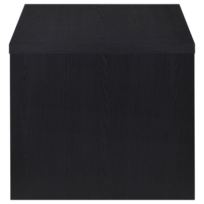 Knapp Engineered Wood Square Side End Table Black