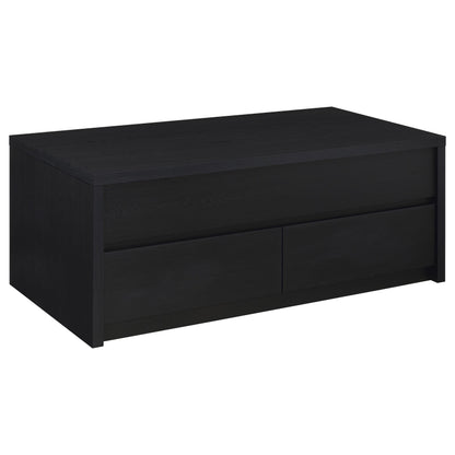 Juego de mesa de centro elevable Knapp, color negro