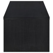 Mesa de centro elevable Knapp con dos cajones, color negro