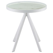 Juego de mesa auxiliar y de centro redonda Briggs, color negro