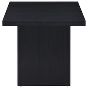 Juego de mesa de centro y auxiliar rectangular Max en color negro