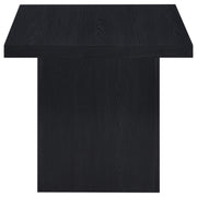 Juego de mesa de centro y auxiliar rectangular Max en color negro