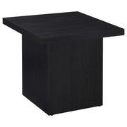 Juego de mesa de centro y auxiliar rectangular Max en color negro