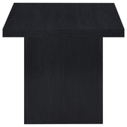 Juego de mesa de centro y auxiliar rectangular Max en color negro