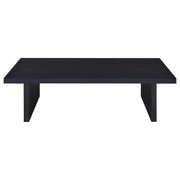 Juego de mesa de centro y auxiliar rectangular Max en color negro