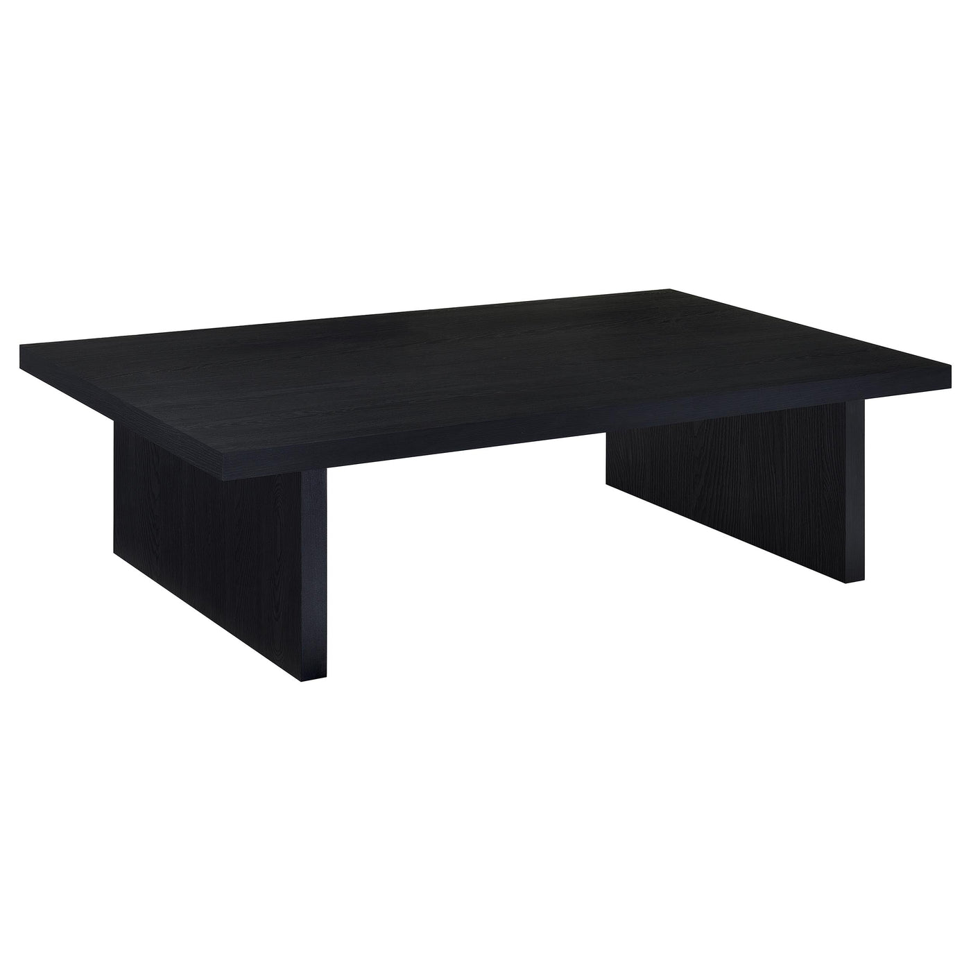 Mesa de centro rectangular laminada Max, color negro