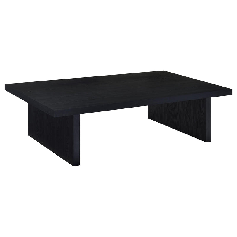 Mesa de centro rectangular laminada Max, color negro