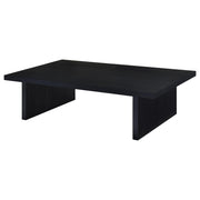 Mesa de centro rectangular laminada Max, color negro