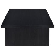 Mesa de centro rectangular laminada Max, color negro