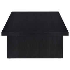 Mesa de centro rectangular laminada Max, color negro