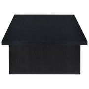 Mesa de centro rectangular laminada Max, color negro