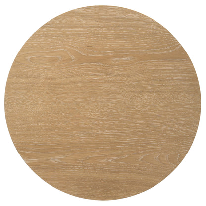 Ottowa  Round Wood Coffee Table Set Light Oak