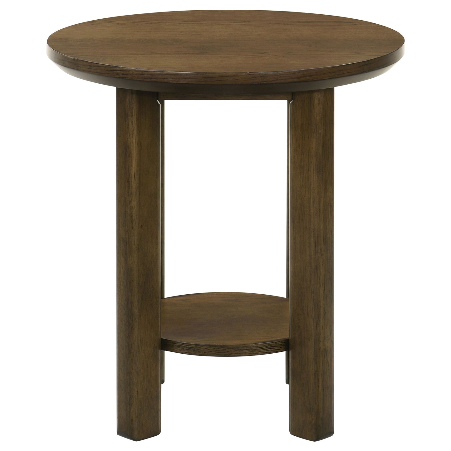 Ottowa  Round Wood Coffee Table Set Brown