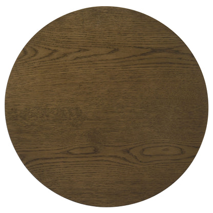 Ottowa  Round Wood Coffee Table Set Brown