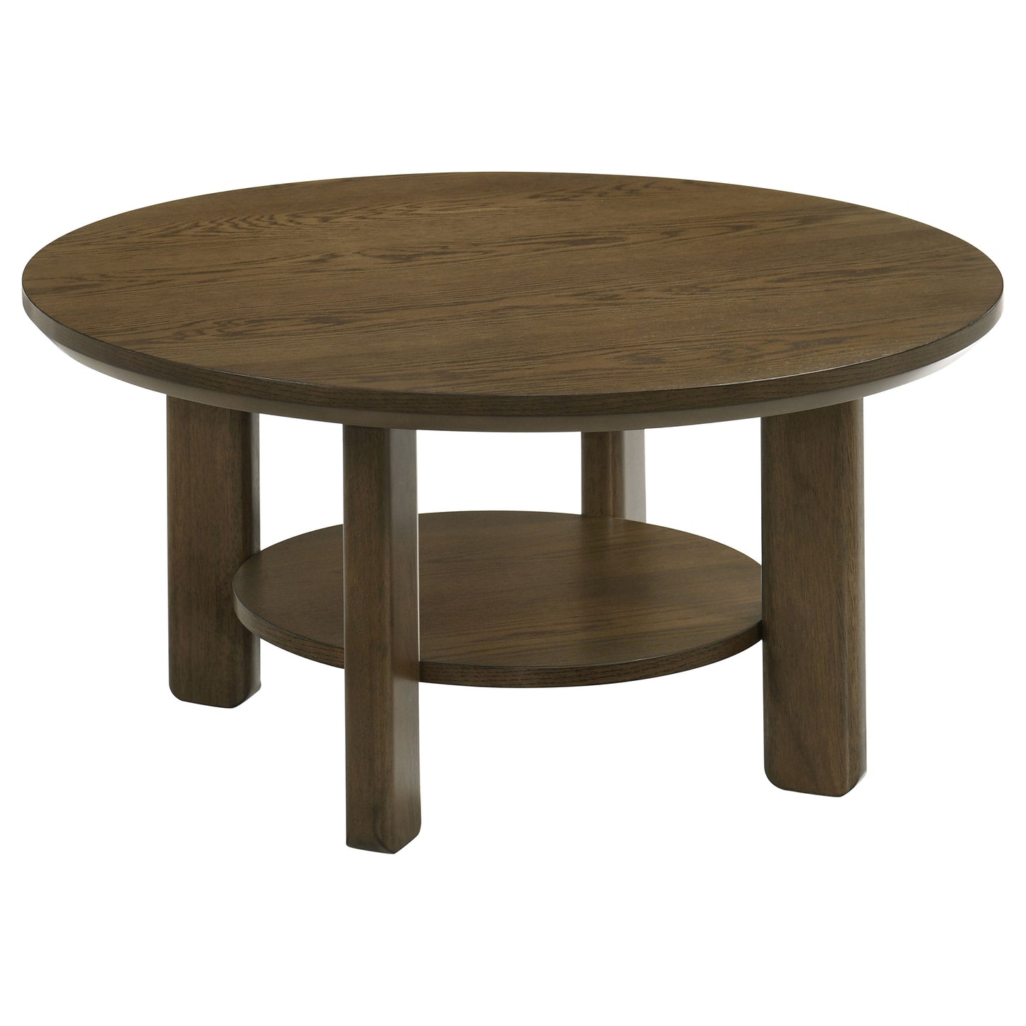 Ottowa 36-inch Round Wood Cocktail Coffee Table Brown