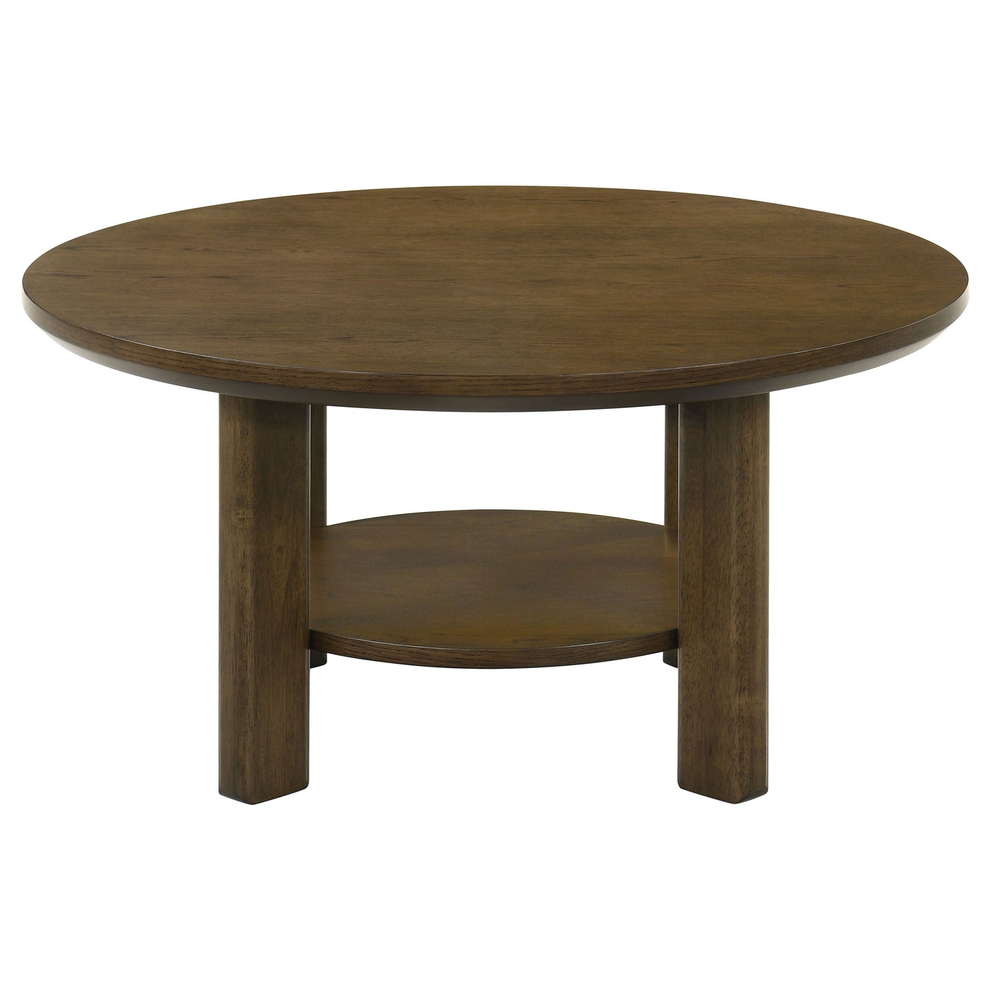 Ottowa 36-inch Round Wood Cocktail Coffee Table Brown