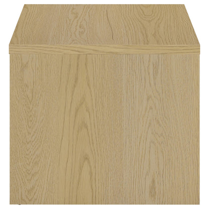 Canoga Engineered Wood Accent Side End Table Light Oak