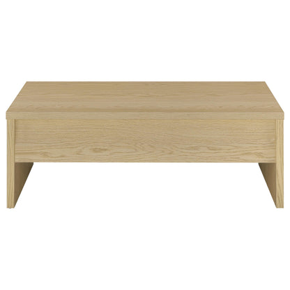 Canoga Engineered Wood Lift Top Coffee Table Light Oak