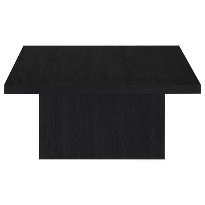 Devar Square Engineered Wood Cocktail Coffee Table Black