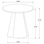 Franklin 3-piece Round Pedestal Coffee Table Set Dark Brown
