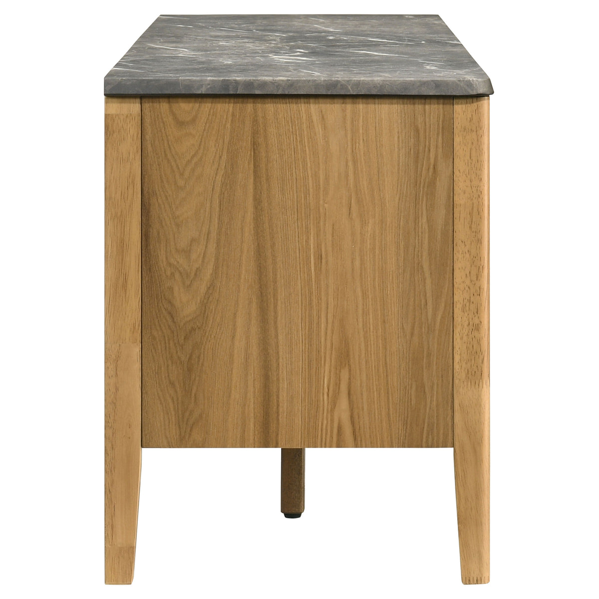 Bradley 63-inch 2-Door SmartTop™ TV Stand Grey and Natural