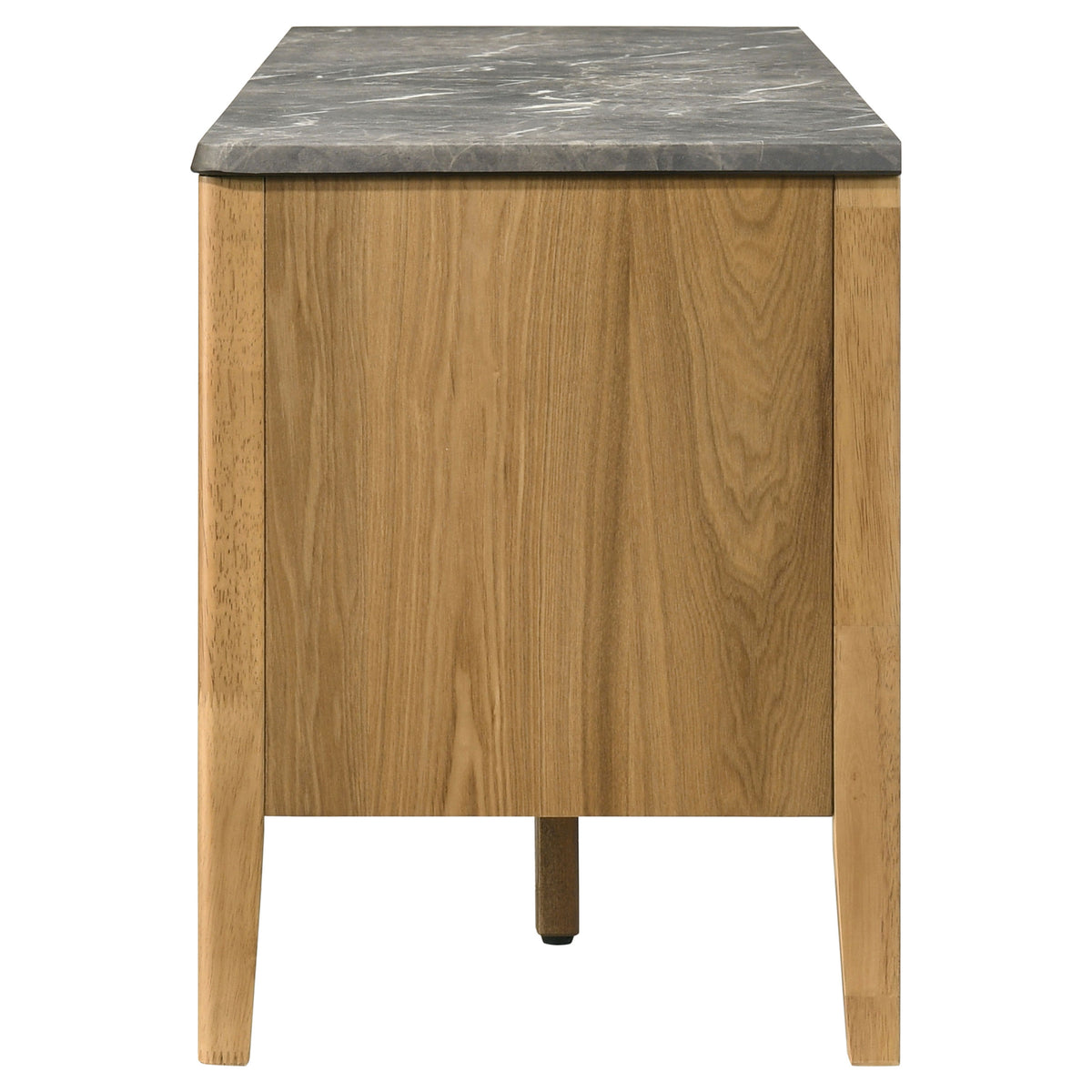 Bradley 63-inch 2-Door SmartTop™ TV Stand Grey and Natural