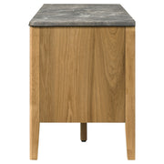 Bradley 63-inch 2-Door SmartTop™ TV Stand Grey and Natural