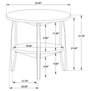 Bradley Round SmartTop™ End Side Table Grey and Natural