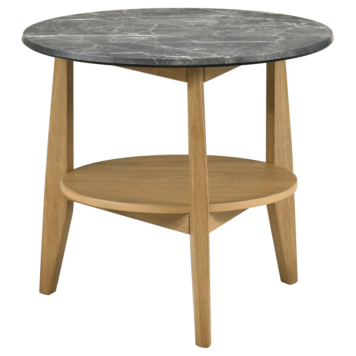 Bradley 2-Piece Round SmartTop™ Coffee Table Set Grey and Natural