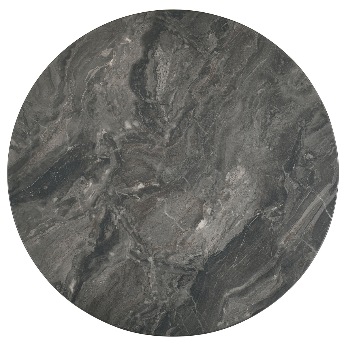 Bradley Round SmartTop™ Cocktail Coffee Table Smokey Grey and Dark Brown