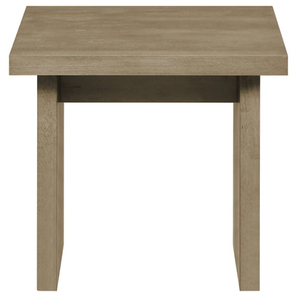 Decker Square Occasional Side End Table Natural Oak
