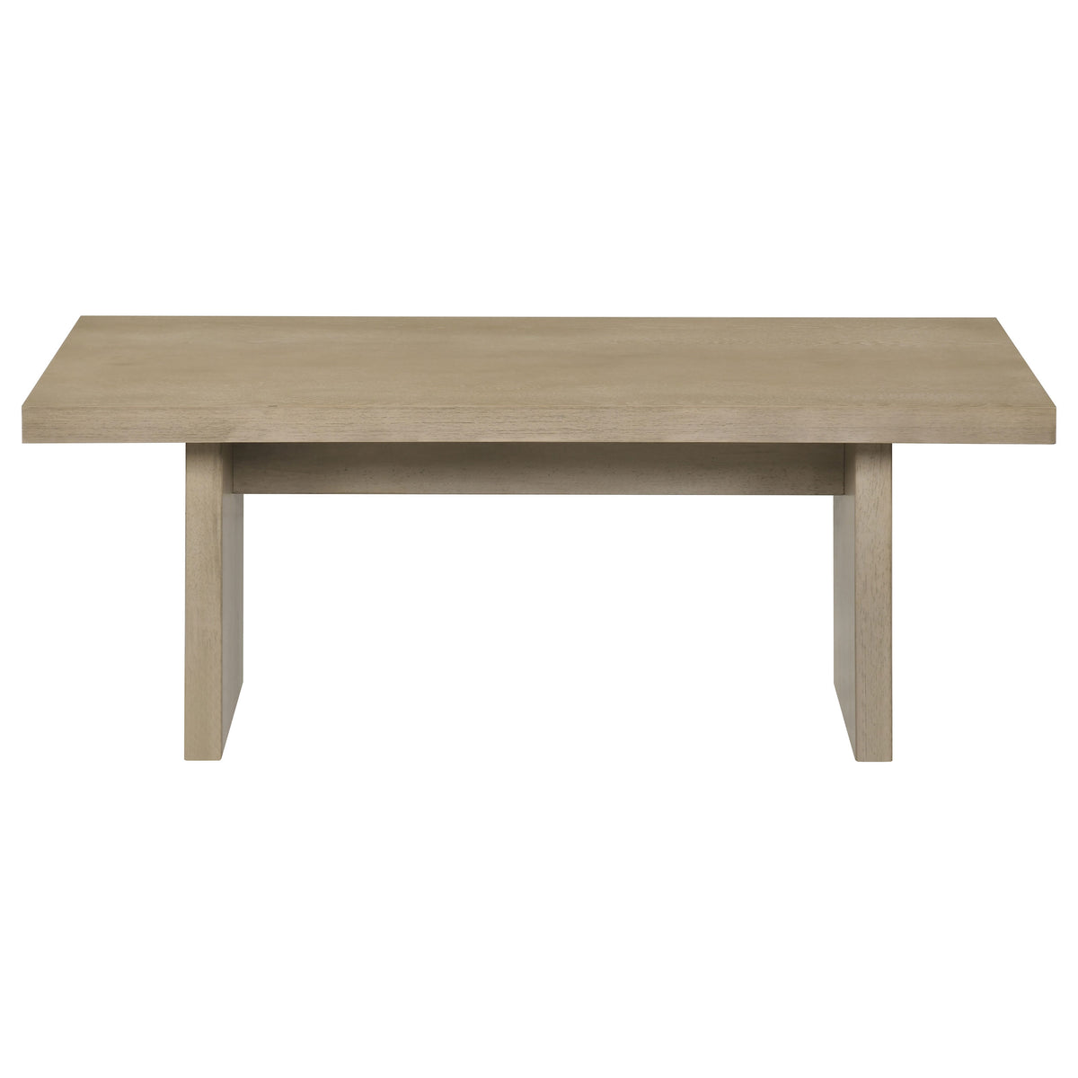 Decker 47-Inch Rectangular Cocktail Coffee Table Natural Oak