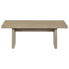 Decker 47-Inch Rectangular Cocktail Coffee Table Natural Oak