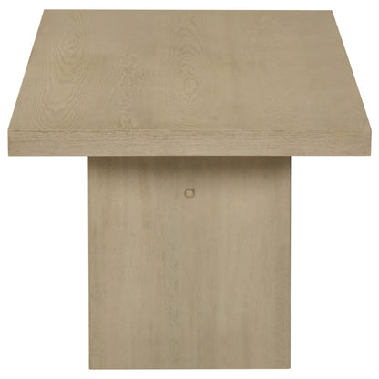 Decker 47-Inch Rectangular Cocktail Coffee Table Natural Oak