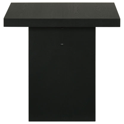 Decker Square Occasional Side End Table Black