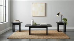 Decker 3-piece Coffee and End Table Set Black